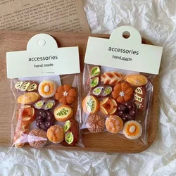 Miniature Dollhouse Food Supermarket Mini Snack Simulation Cake Wine Drink BJD Doll Kitchen Accessories Magnetic attraction