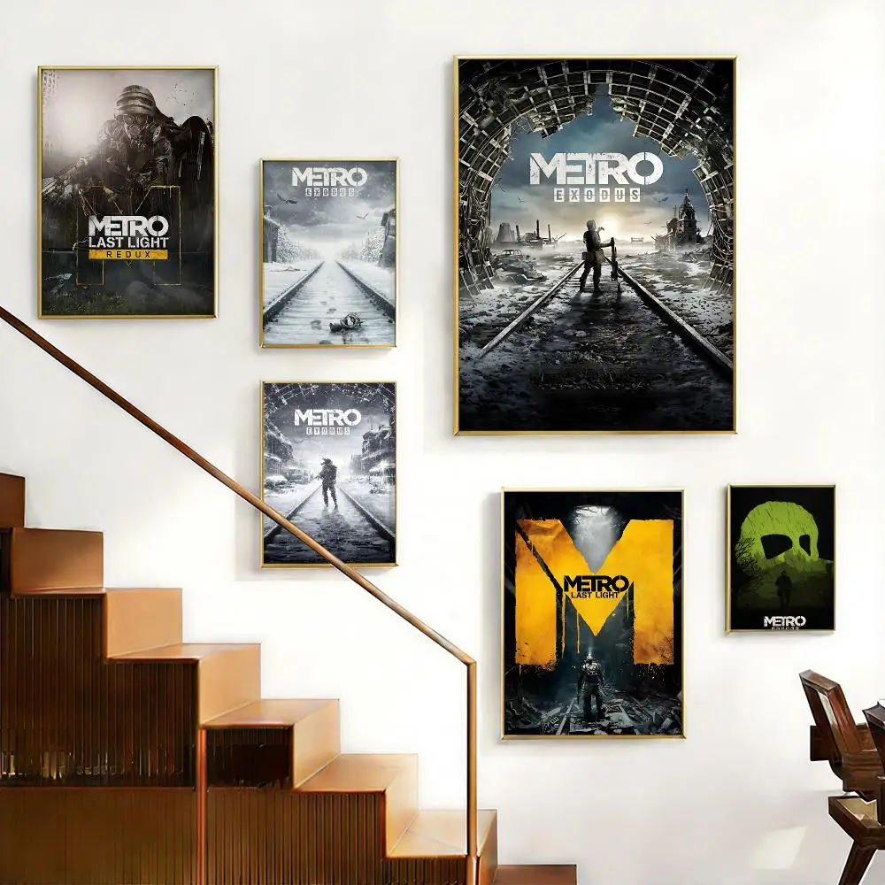 Dark Game Metro Exodus Poster HD Self-Adhesive No Residue After Removal Ideal for All Kinds of Wall Decor