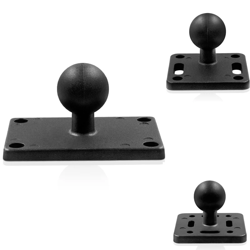 Aluminum Square Mounting Base With 1 Inch Rubber Ball Head Motorcycle Mounting Base For RAM Navigation Bracket