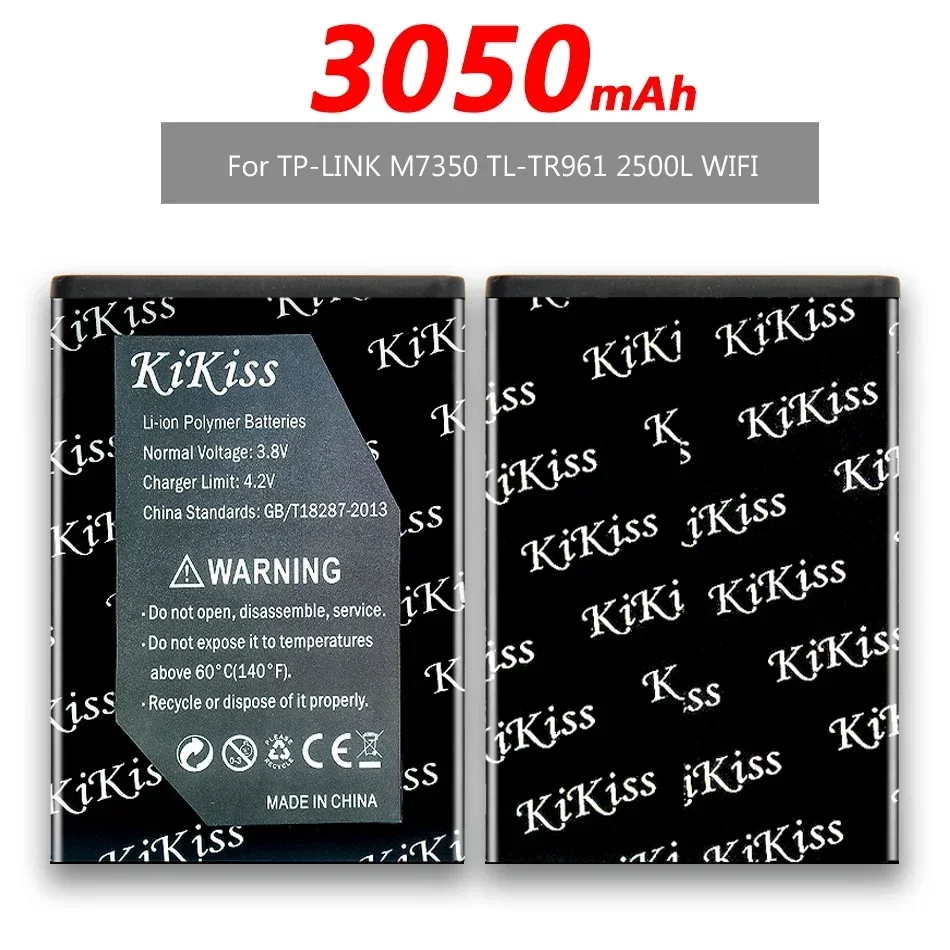 KiKd'appareils 3050mAh pour TP-LINK M7350 TBL-55A2550 TL-TR961 2500L TBL-68A2000 TBL55A2000 TL-MR11U TL-MR3040 M7310 Wifi