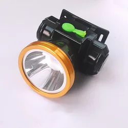 Mini faro LED de largo alcance, linterna montada en la cabeza, recargable, luz de pesca súper brillante, lámpara para minero al aire libre