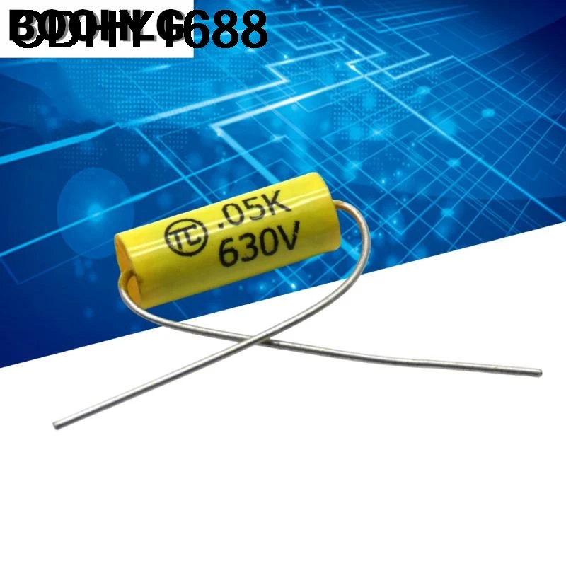 10 個 CBB MKP 0.05uf 503 5nf 630v 2J アキシャルスルーホールオーディオカップリング無限フィルムコンデンサ