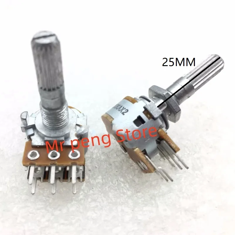 

2pcs for ALPS A100K for Malanz Fever audio amplifier Volume Potentiometer package thread shaft length 25mm