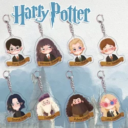 New Harriese Magician Boy Acrylic Keychain Potters Magic School Movie Peripherals Malfoy Snape Hermione Backpack Pendant Gifts