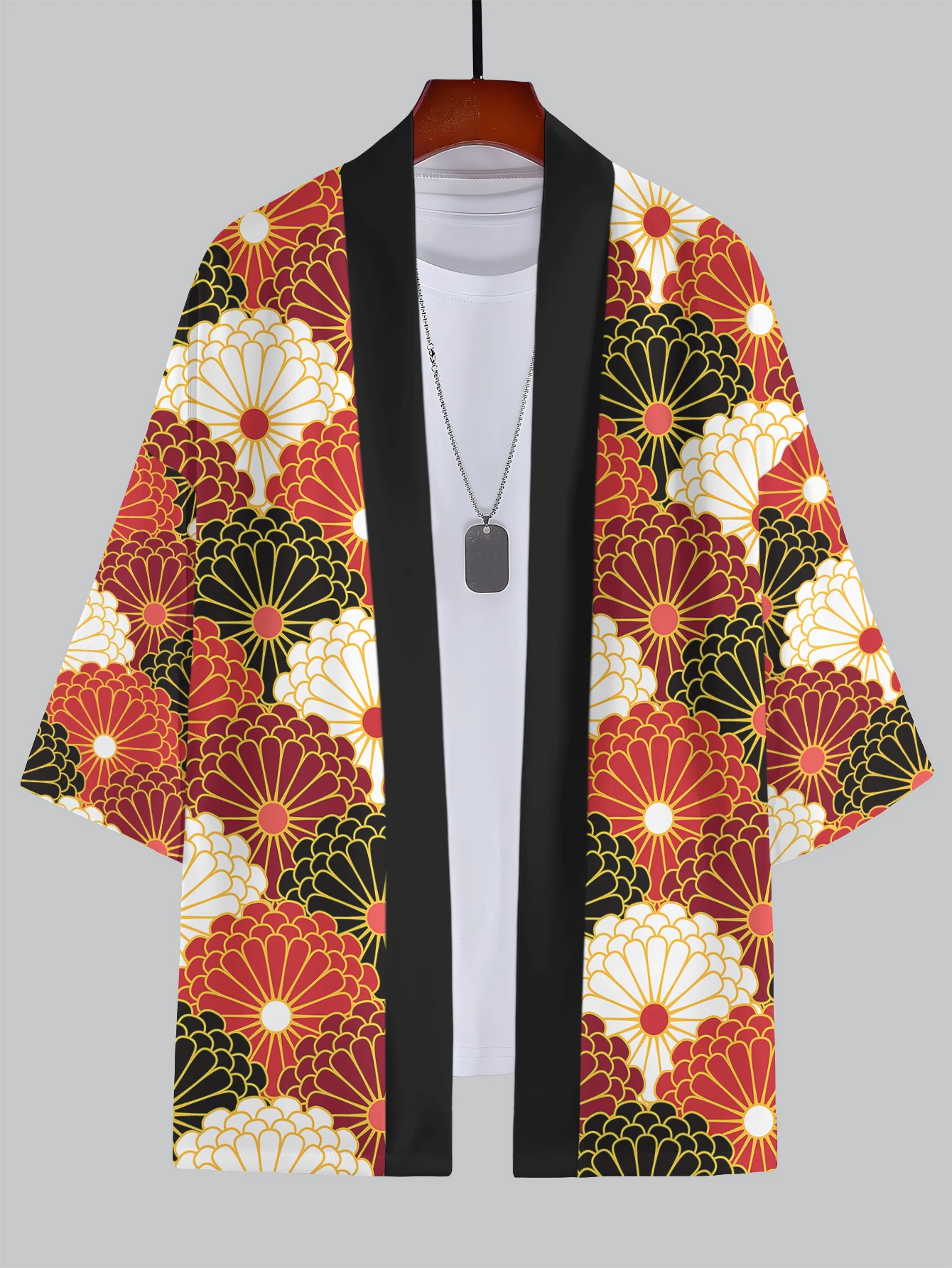 2025 New Summer Men's 3D Kimono Bundle - Cultural & Aesthetic Patterns