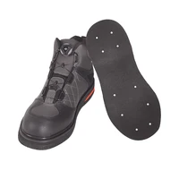 Zapatos de pesca con mosca, zapatos de pescador, suela de fieltro con o sin clavos, botas de pesca, equipo de pesca de caza con bloqueo automático