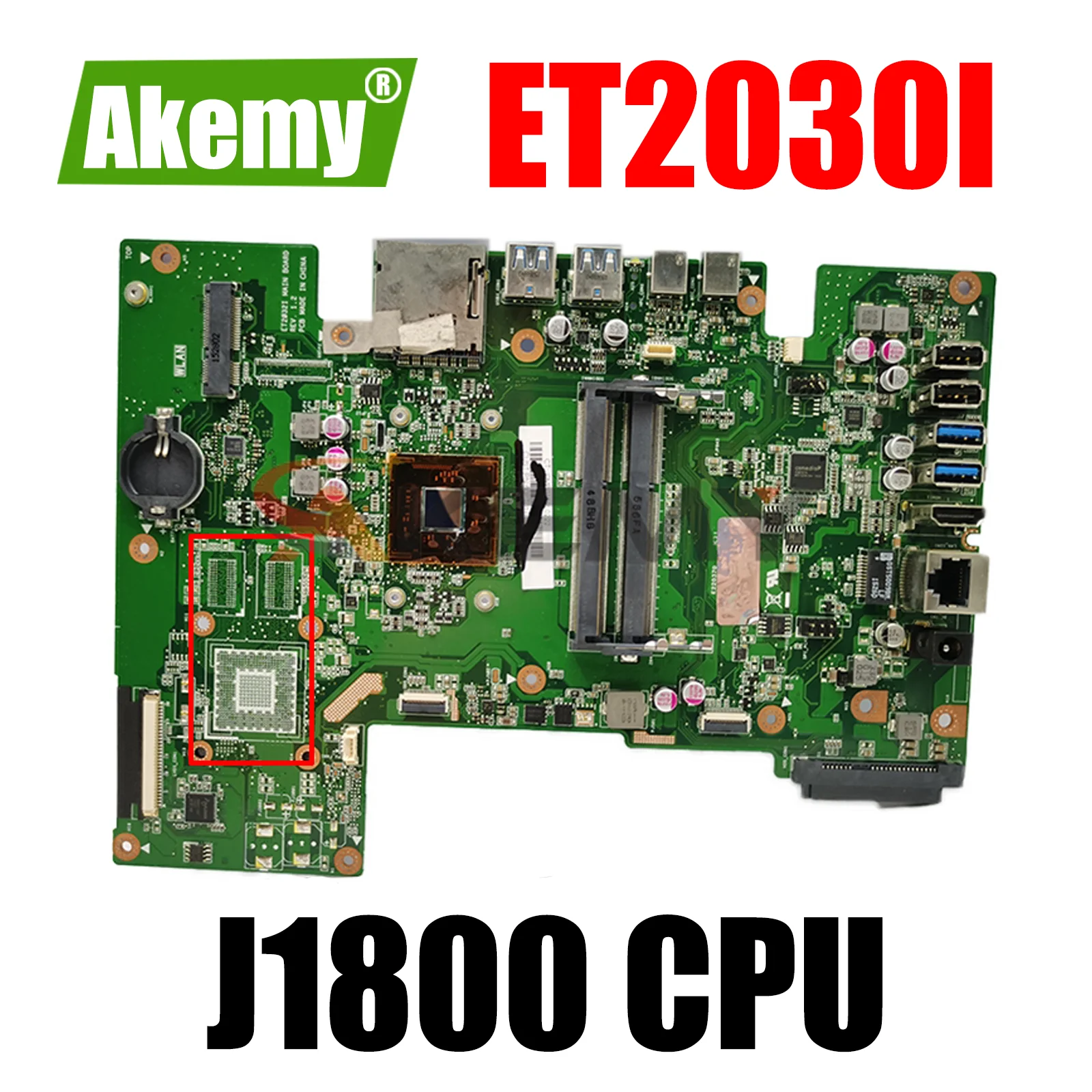 

Akemy ET2032I all-in-one motherboard For Asus ET2032I ET2032 mainboard J1800 CPU