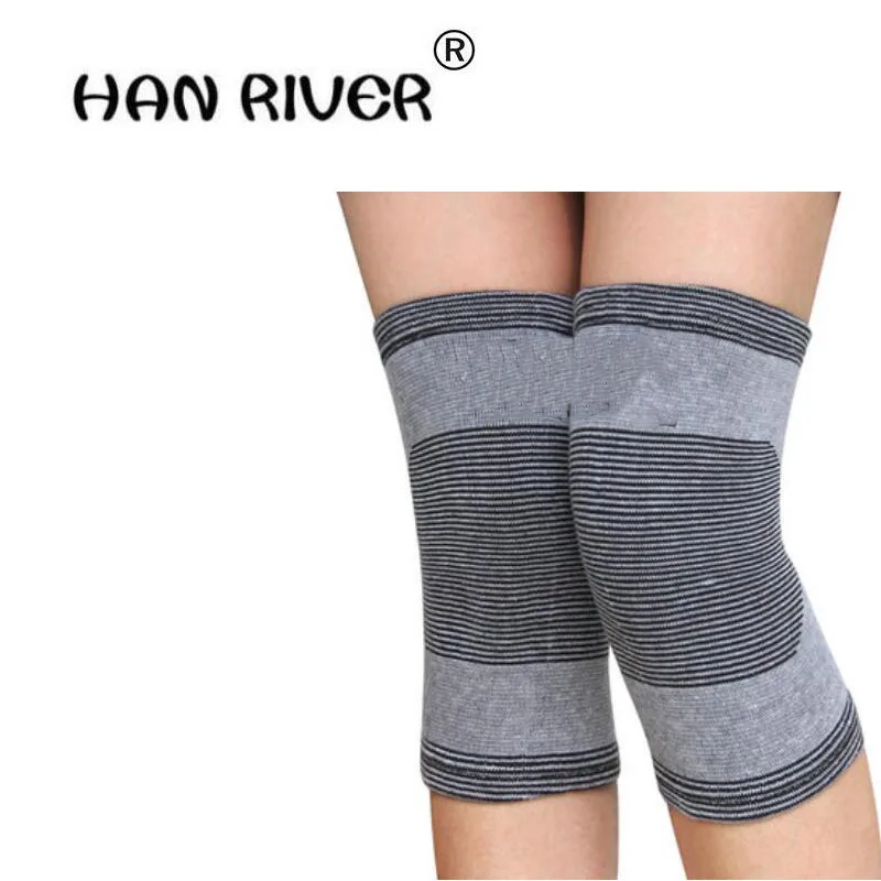 

HANRIVER Knee tokeep warm Ms male joint warm hip breathable non-trace bamboo fiber bamboo charcoal to protect knee movement