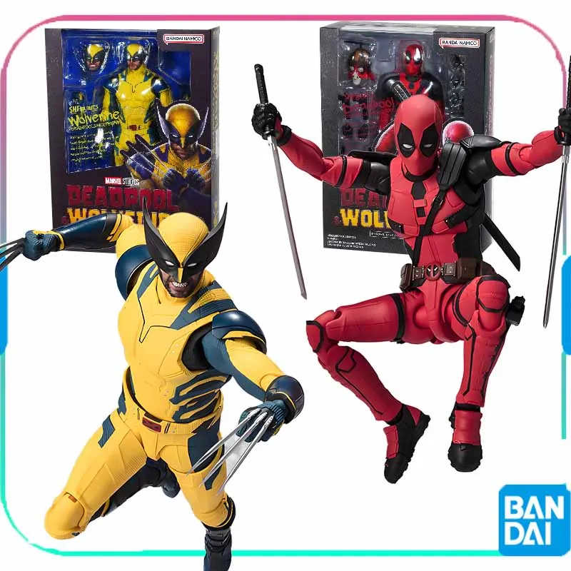 

Bandai Original SHF Anime Figure DEADPOOL&WOLVERINE Action Figure Toys For Boys /Girls /Kids /Christmas Gift