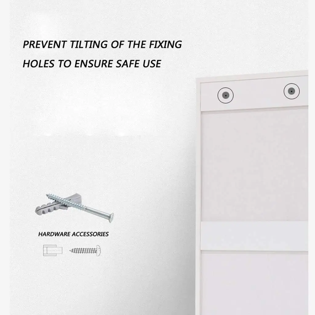 Multi-Function Combination Door Cabinet (Color : White Size : 80 cm) Size:60CM Colour:White (Color : White Size : 60CM)