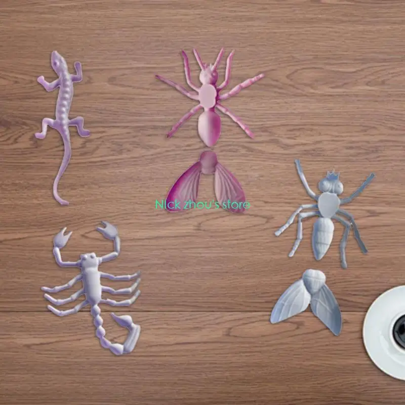 E15E Easy Clean Silicone Insect Mold For Halloween Party Decorations Mould