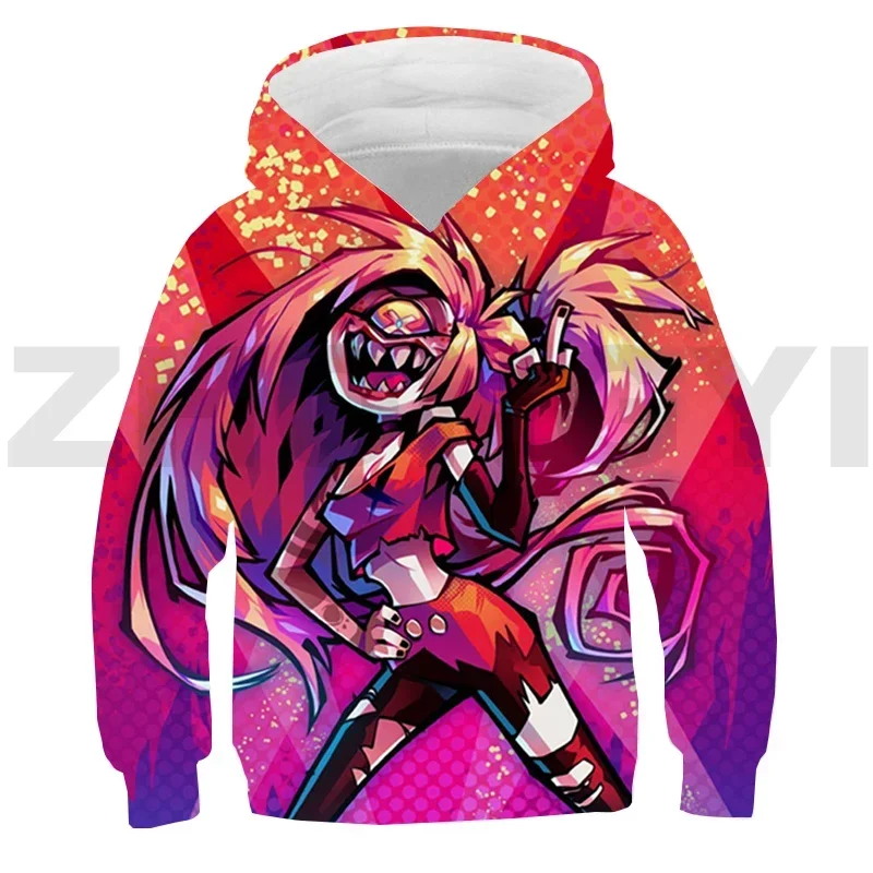 Harajuku Hazbin 3D Hoodies Children Hip Hop Tracksuit Daily Sweatshirt Cool Streetwear Teens Girls Lounge Wear Hotel Pullovers