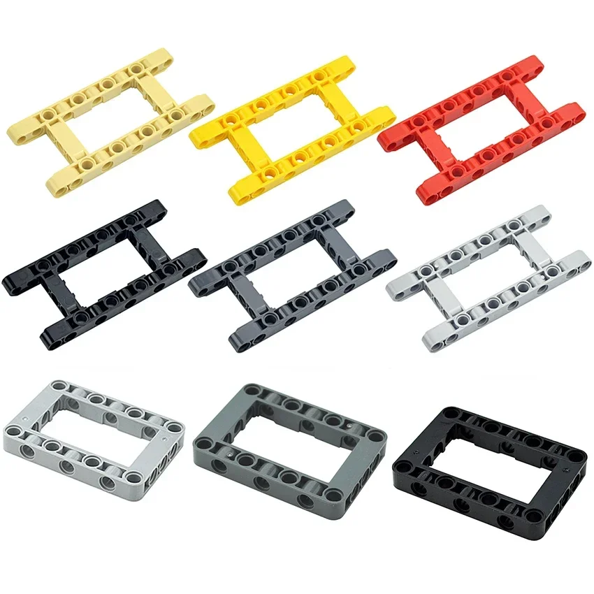 Compatible Hole Arm 5x11 5x7 Bricks 64178 64179 MOC Technical Liftarm Beam Accessory Thick Figure Construction Building Blocks