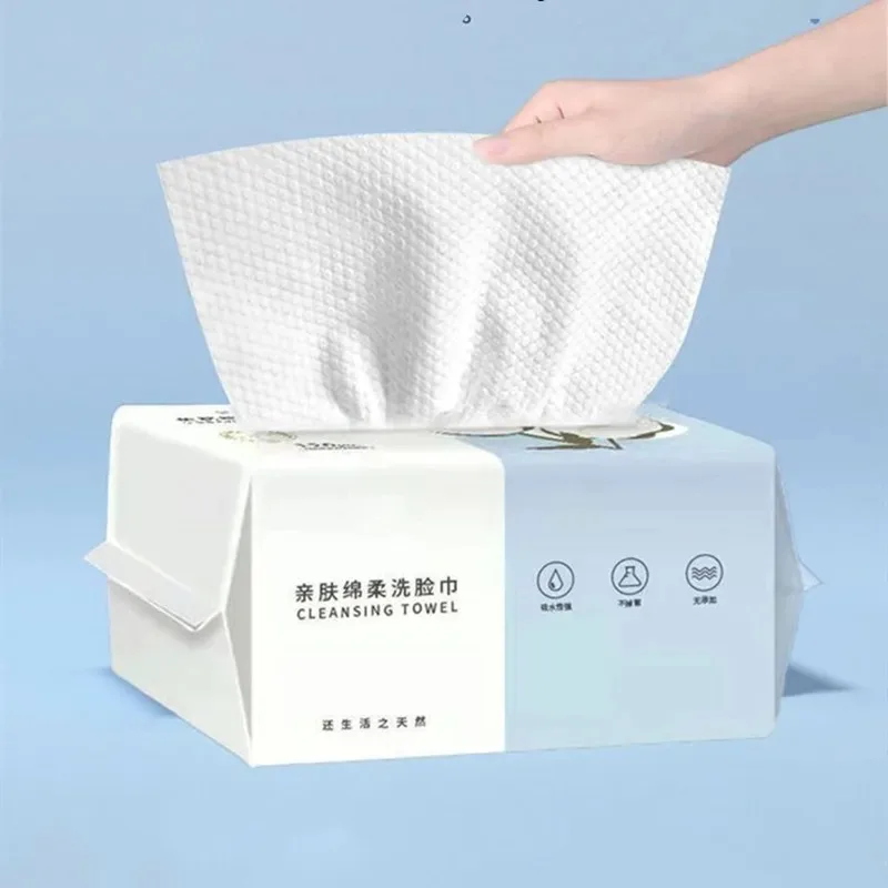 00枚使い捨てフェイスタオル |   超ソフトコットンパッド |   敏感肌用の特厚メイク落としティッシュ