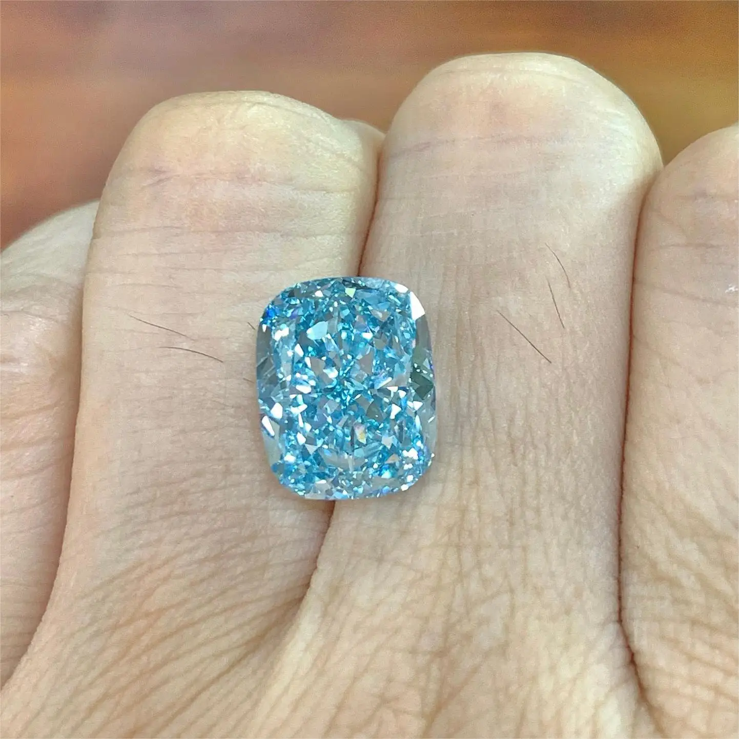 Mishang Jewelry Discount Lab Diamonds Price Fancy Color Blue CVD Diamond Lab Grown Diamond for Fine Jewelry Wedding Ring