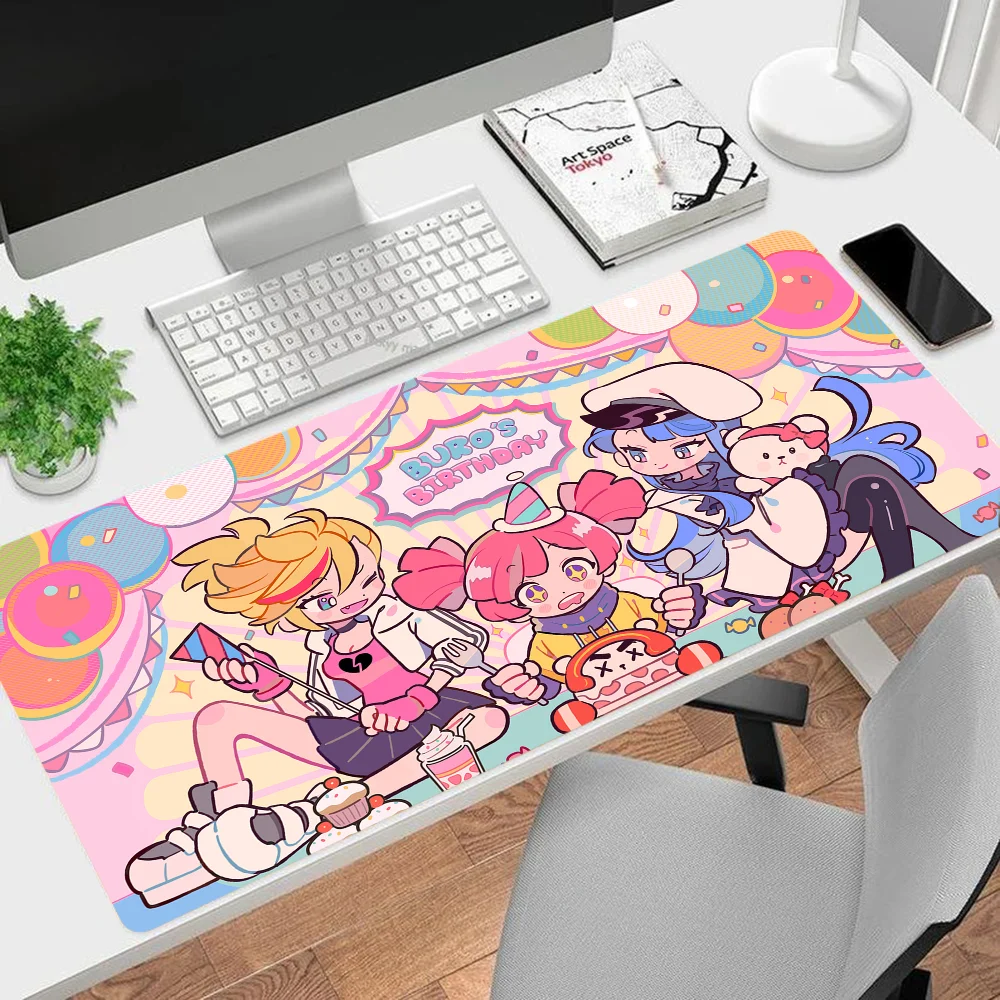 Imagem -04 - Muse Dash Anime Girl Mousepad Grande Cartoon Gaming Mouse Pad Tapetes de Teclado Tapete de Mesa Acessórios Ins Tide