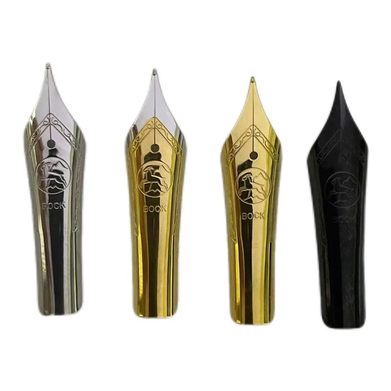 

Original German Bock No.6 Assembly White Gold Black Two-color Original Imported Fountain Pen Accessories Nib