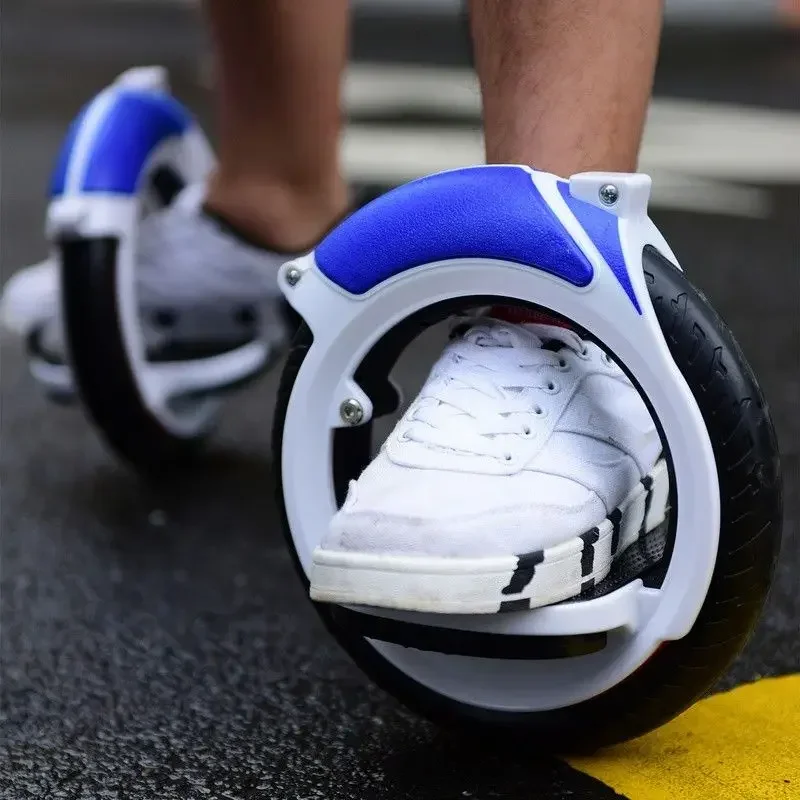 Non-inflatable PU silent split track roller skate, transportation skateboard
