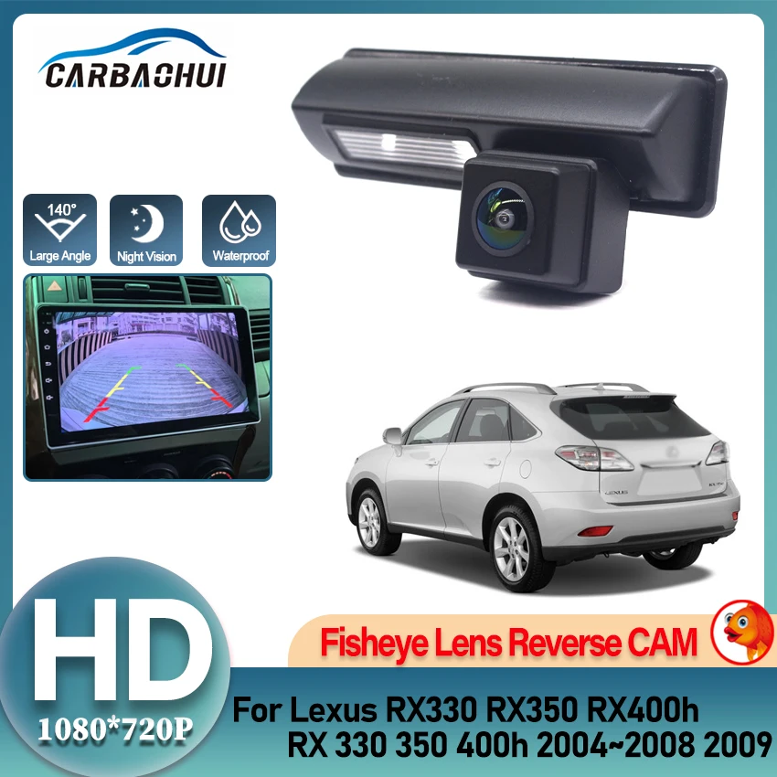 

Автомобильный задний вид для Lexus RX330 RX350 RX400h RX 330 350 400h 2004 ~ 2009 CCD Full HD резервная камера ночного видения водонепроницаемая