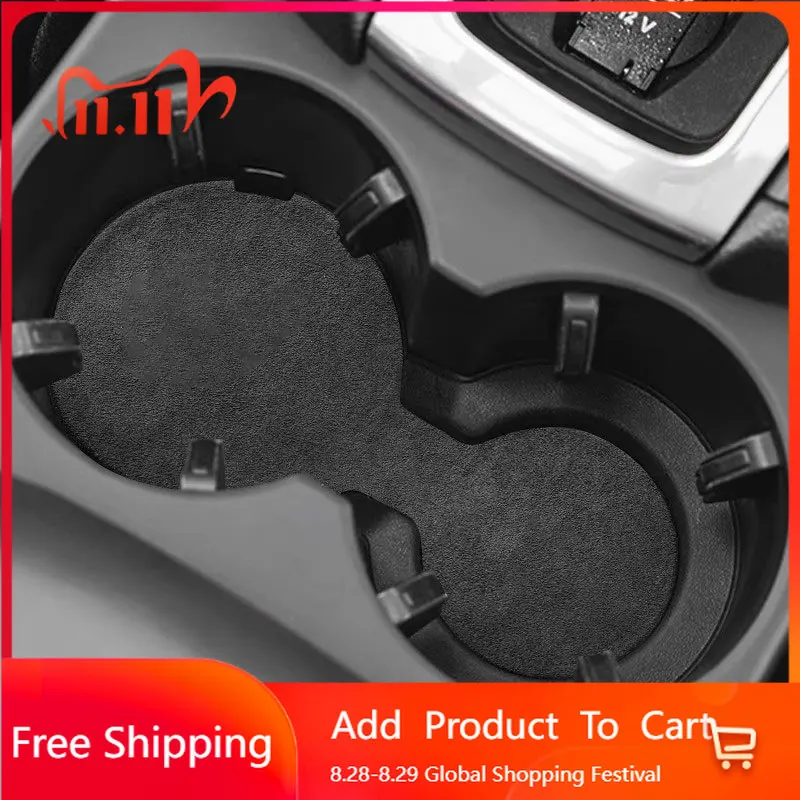 

Наклейки для интерьера Alcan tara, замшевые автомобильные нескользящие подставки для чашки воды, автомобильные внутренние подставки, противоскользящие держатели ковриков для Porsche Cayenn