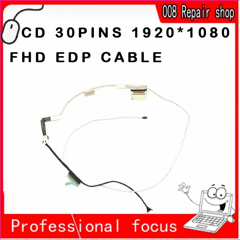 New Laptop FHD 1920*1080 LCD cable for for Lenovo Y720Y720-15 Y720-15IKB df510 E DDP cable F N dc02001wv10 5c10n67251