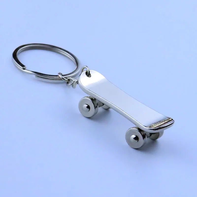 Mini Finger Skateboard Decompression Keychain Pendant Personalized Simple Metal Scooter Children's Stress Relief Toys