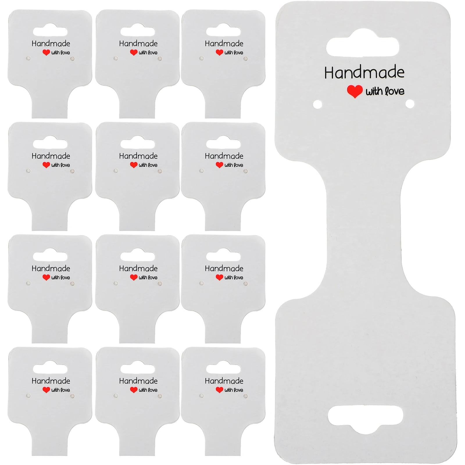 

100Pcs Necklace Display Cards Kraft Paper Jewelry Packaging Small Business Bracelet Holder Card Durable Bracelet Display Card