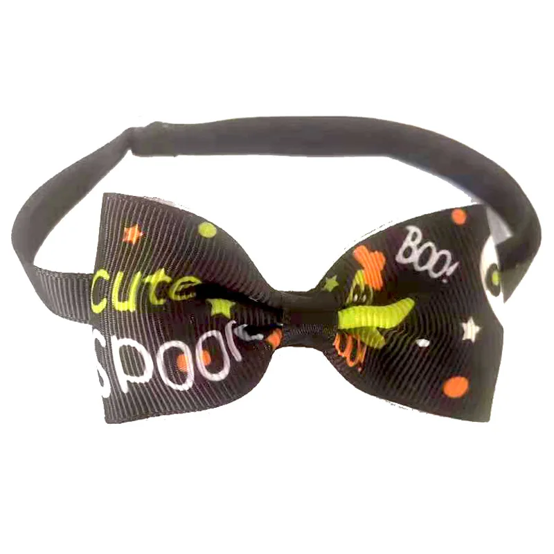 50pcs/ lot Halloween Pet Bow Tie Dog and Cat Bow Tie Pet Puppy Accessories  Mascotas Perros Accesorios