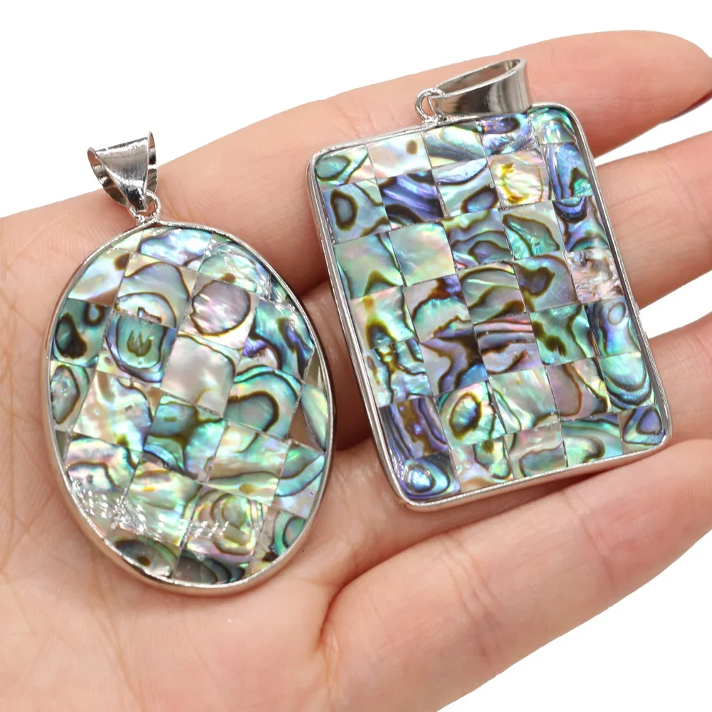 Natural Shell Pendant Cross Shape Mother Of Pearl Abalone Shell Exquisite Charms For Jewelry Making DIY Necklace Accessories