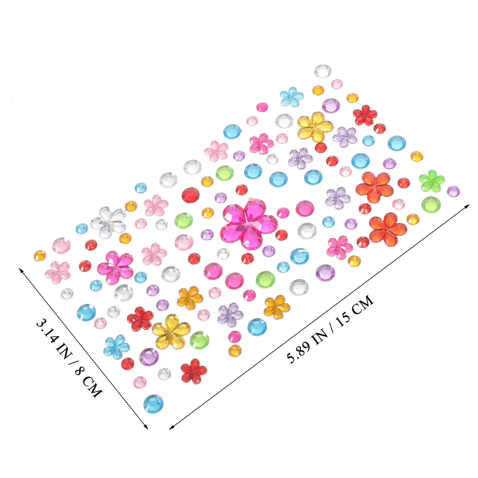 

6 листов наклеек-страз для лица и тела, временные декоративные стикеры для косплея, вечеринок в стиле День мёртвых, фестивалей
