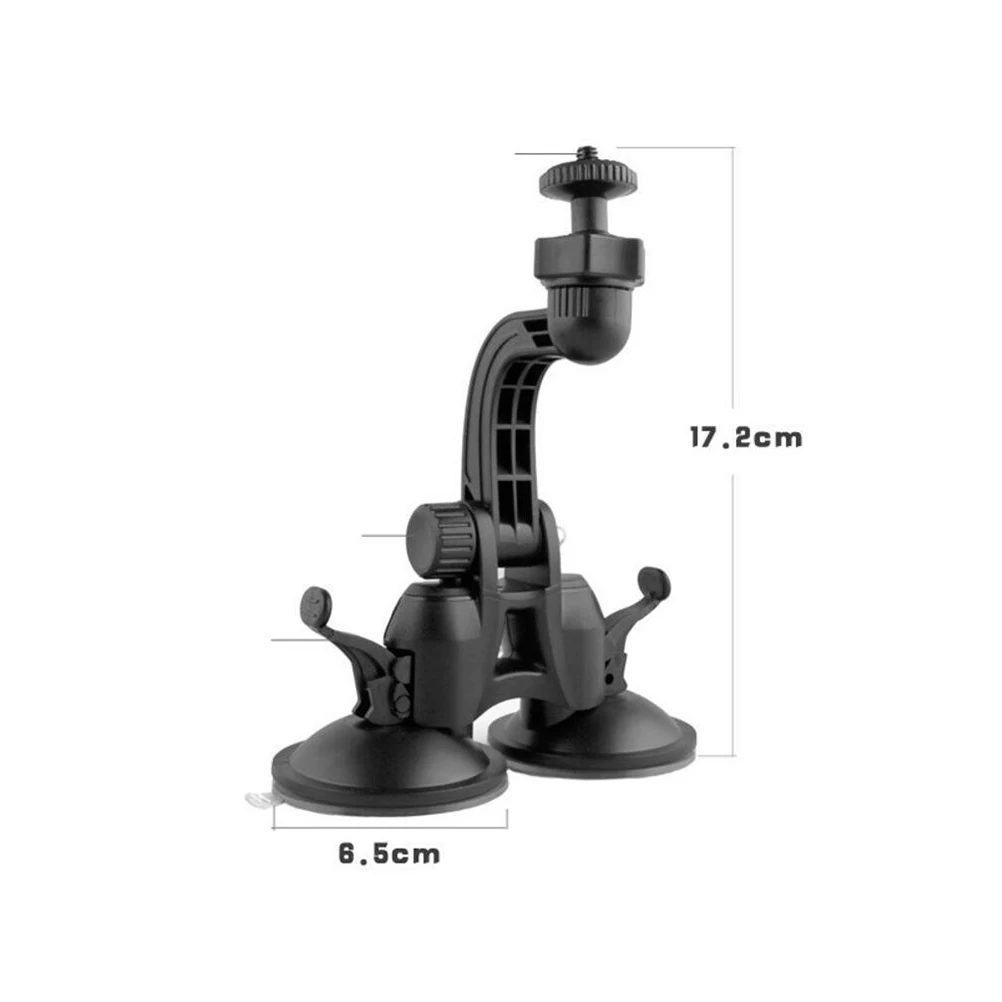 

Universal Suction Cup Bracket for Car Driving Recorder Holder 180-Degree Adjustable Dashboard Mount Double Strong Design Easy