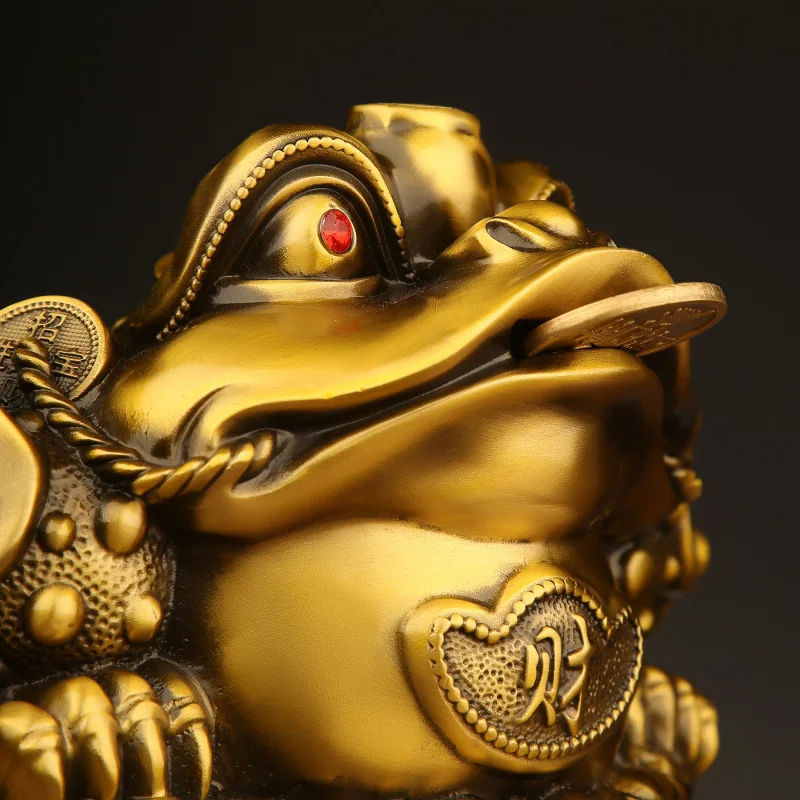 Tongming Ware Factory Direct Sale: Bronze Money Toad Treasure Basin Ornament For Wealth And Good Fortune, Suitable Fo