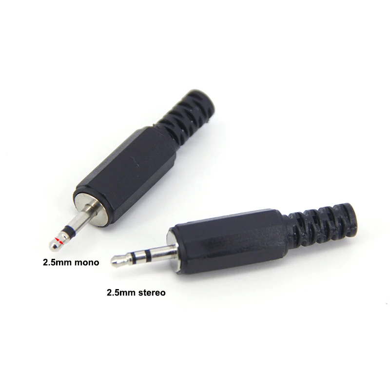 2.5mm Male jack 2 3 tiang 2.5 Audio Stereo kabel Plug pengelasan konektor colokan untuk perbaikan Headset ponsel E1