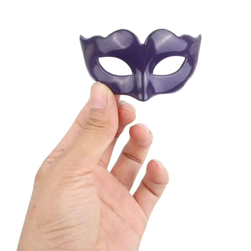 10 قطعة أقنعة تنكرية صغيرة بلاستيكية جديدة لطيف اللون اللوحة لعبة قناع الأطفال هدية حفلة الهالوين ماردي غرا قناع البندقية #1