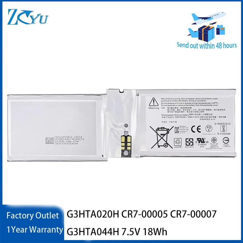 G3HTA020H Laptop Battery for Microsoft Surface Book 1 2 CR7-00005 CR7-00007 G3HTA044H etc 7.5V 18Wh