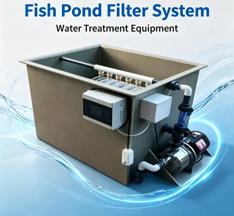20 Ton Good Drum Micro Filter Fish Pond Drum Machine Filter Aquaculture Automatic Backwashing Koi Pond Water Circulation System