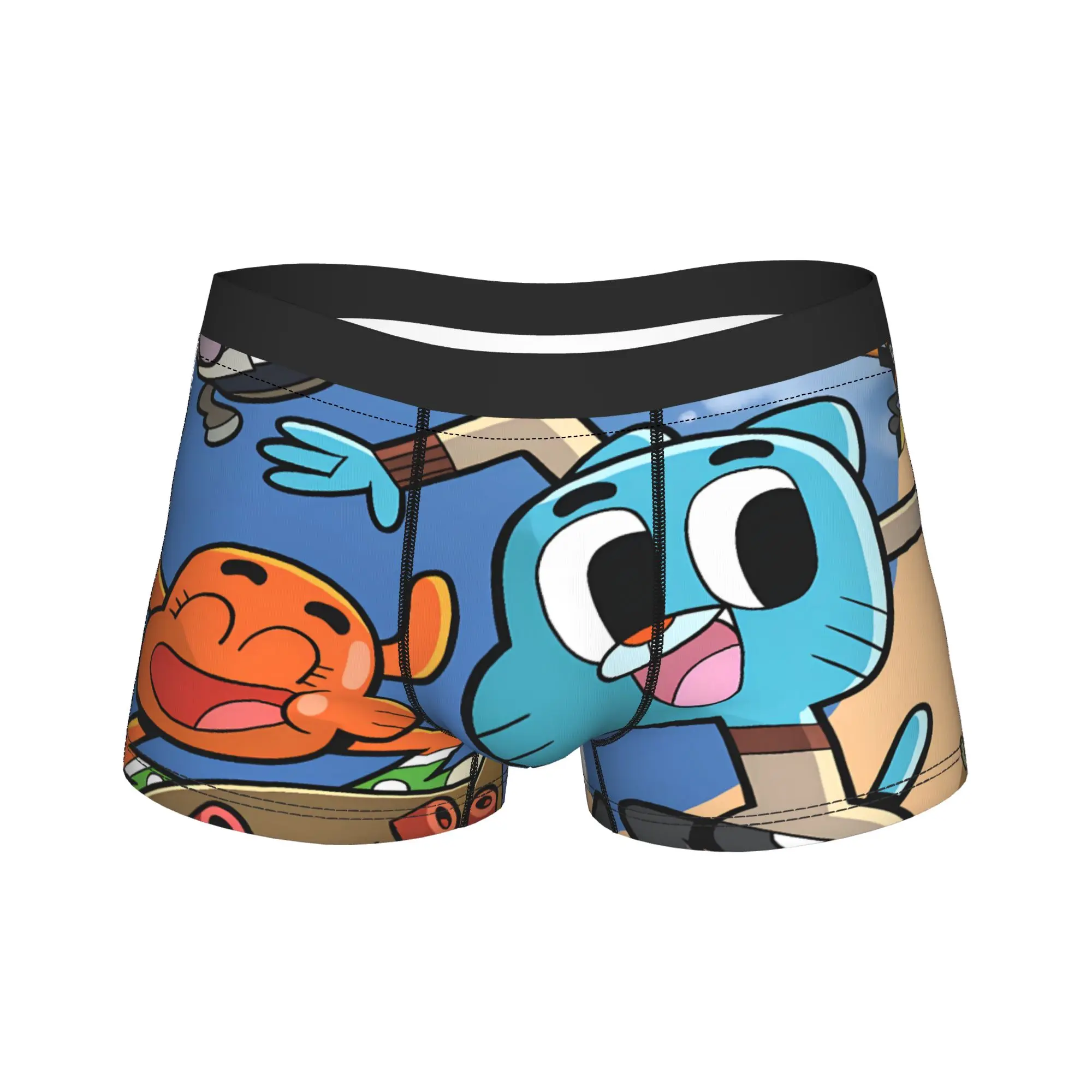 

The Amazing World Of Gumballs Underwear Man Shorts Briefs Novelty Boxershorts High Quality Printed Large Size Panties