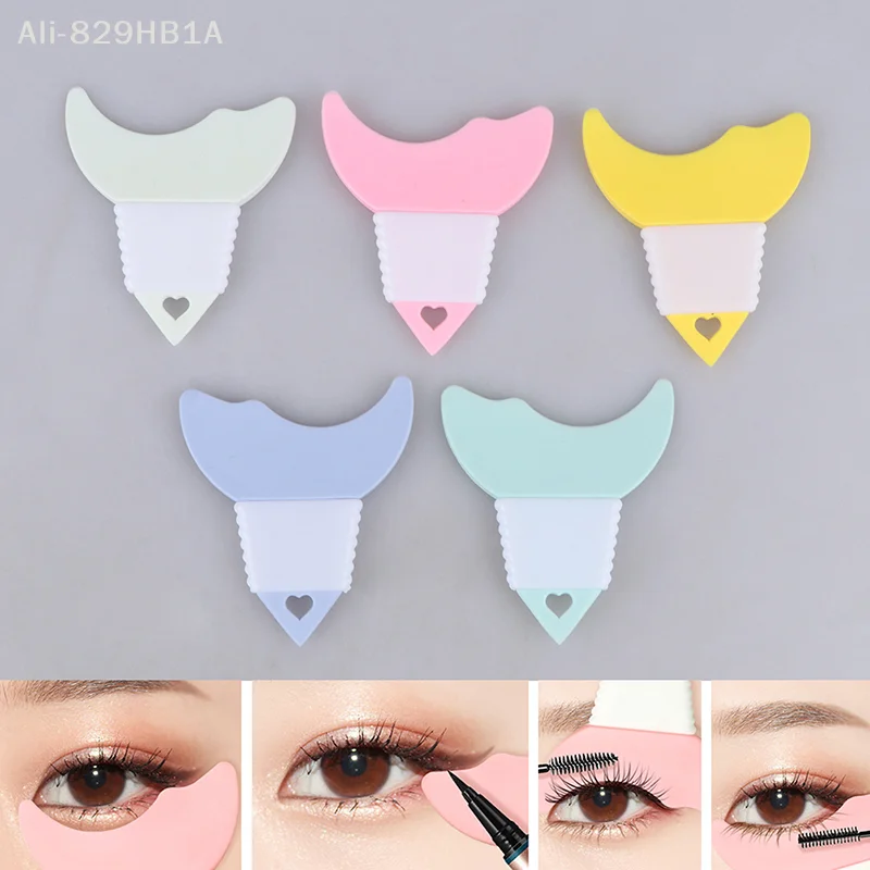 Silicone Eyeliner Stencils Eyes Makeup Assist Helper for Women Beginners Eyeliner Guide Cards Molds Eye Shadow Make Up Tools