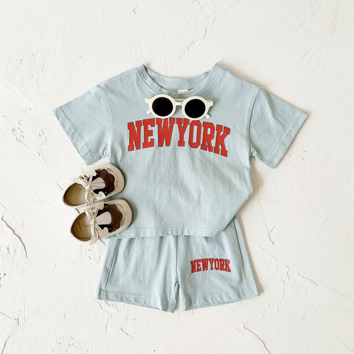 Summer New Baby Boys Clothes Short sleeved+Shorts Set Letter Printed T-shirt Sports Set Baby Girl Newborn 2PCS Infant Outfit Set