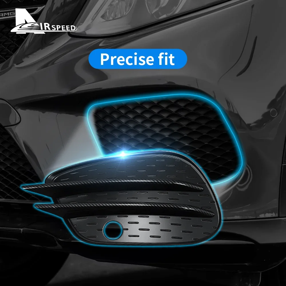 Front Bumper Fog Light Covers Lip Splitter Spoiler Grill Grille for Mercedes-Benz GLE GLS GLE Coupe W166 X166 C292 2016-2019 view 2