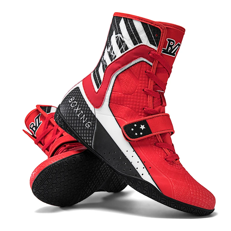 

2026 New Boxing Sneakers for Men High Top Wrestling Footwears Anti-Slip Boxing Training Boot comfortable Training Fighting Shoes