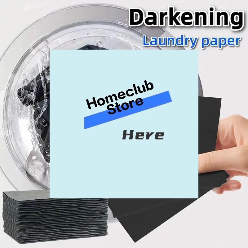 5-30pcs Clothing Black Color Enhancer Sheets Laundry Brightening Sheet For Black Fabrics Laundry Paper Prevents Fading【Homeclub】