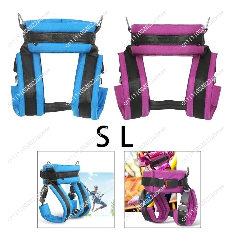 FOR  Nylon Bungee Trampoline Harness Safety Belt Gear Quick Release Protection with Safety Buckle 1Pcs