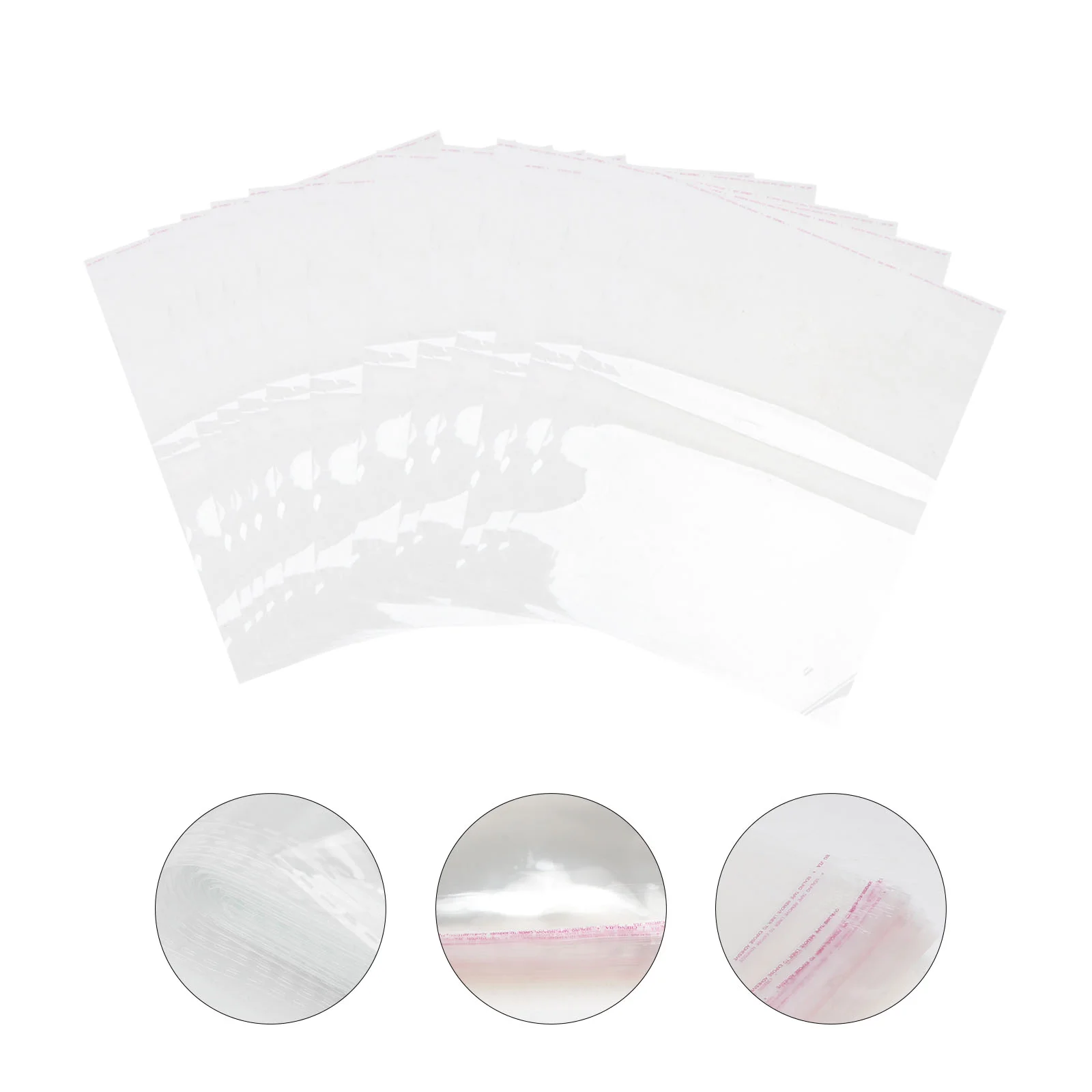 100pcs 32 * 45cm Clear Plastic Cello Bags Grip Peel & Seal Strong Packing Self Adhesive Cellophane Bag