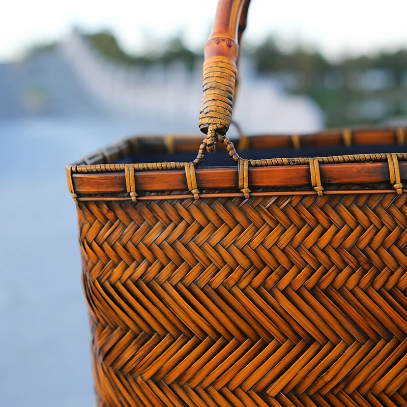 Vintage Handbag Women's Straw - đánh giá và giá Basket Bag Wicker