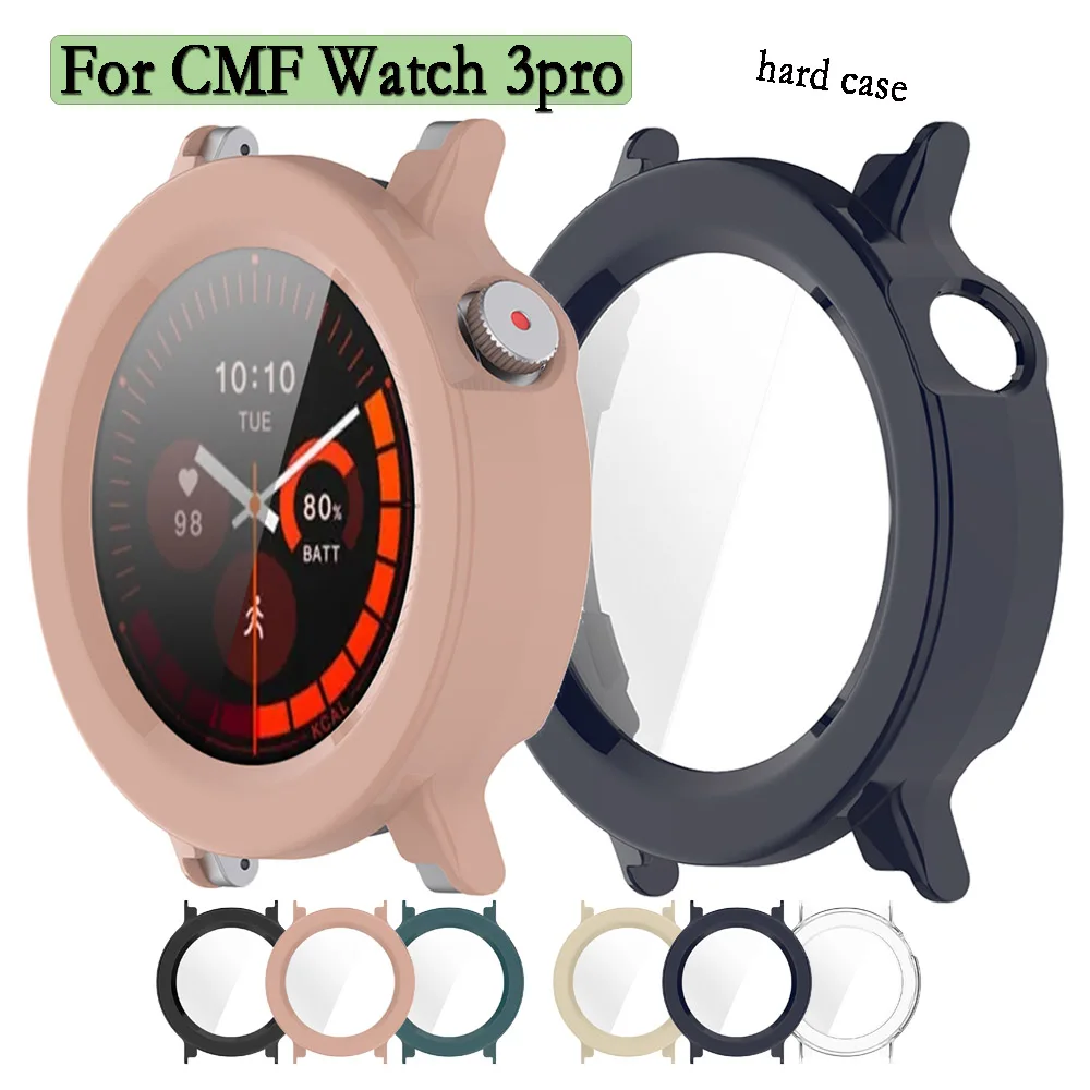 

Case For CMF Watch 3Pro Cover With Tempered Glass Hard PC 2 in 1 Watch Decoration Shell For CMF Watch 3Pro