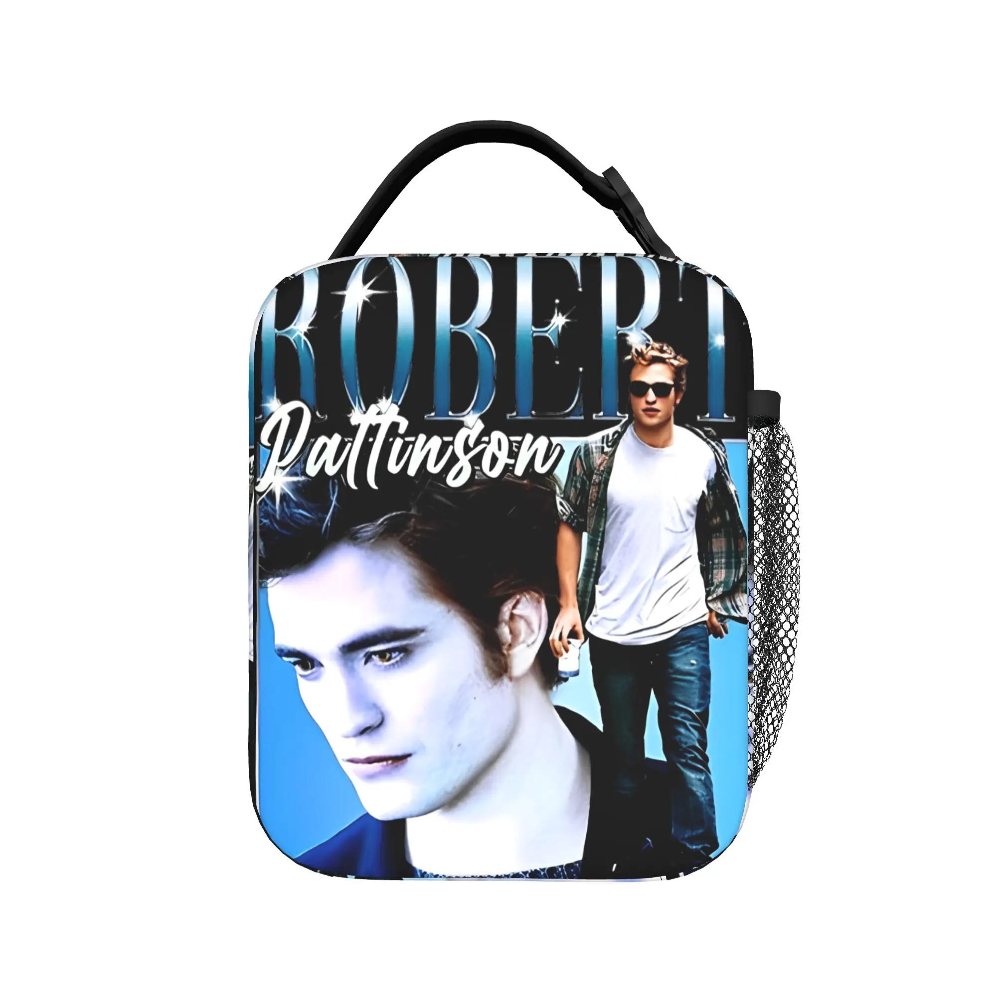 Pattinson Edward Insulated Lunch Bags Large The Twilight Saga Meal Container Cooler Bag Tote Lunch Box Travel Food Handbags