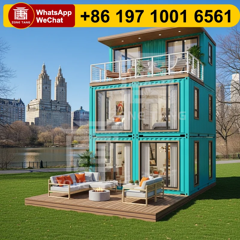 

Multi Room Flat Pack House Prefab Container Homes For Sale Customize Color House Price Rural Cabin Budget Friendly Insulation