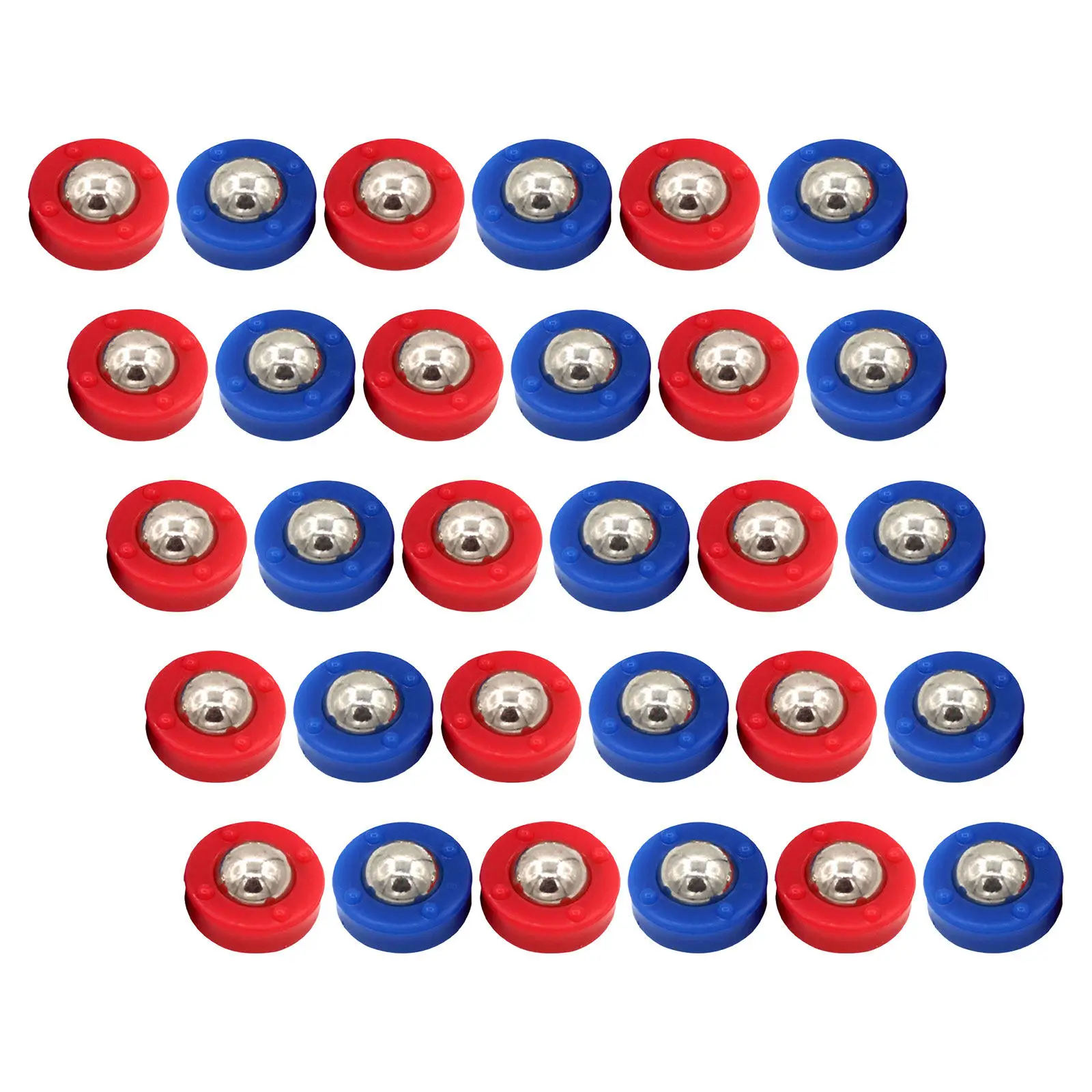 

30Pcs Tabletop Shuffleboard Pucks Mini Curling Sliders Precision Roller Design Wear Resistant for Family Parties Game Night Fun