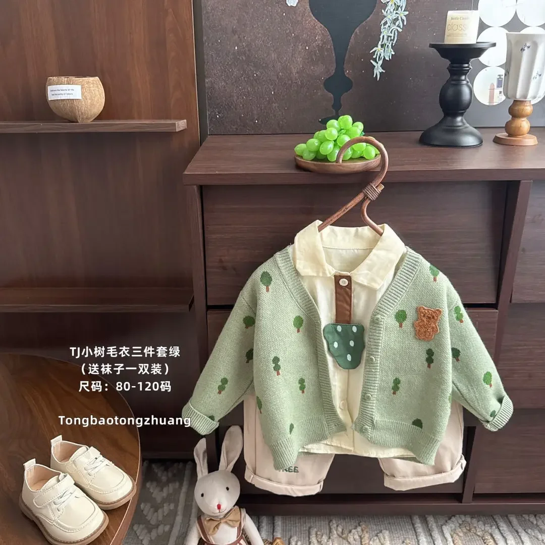 moda-toddle-ragazzi-vestiti-autunno-primavera-maglia-maglia-camicia-pantaloni-cravatta-3-pezzi-versione-coreana-bambini-casual-abiti-belli